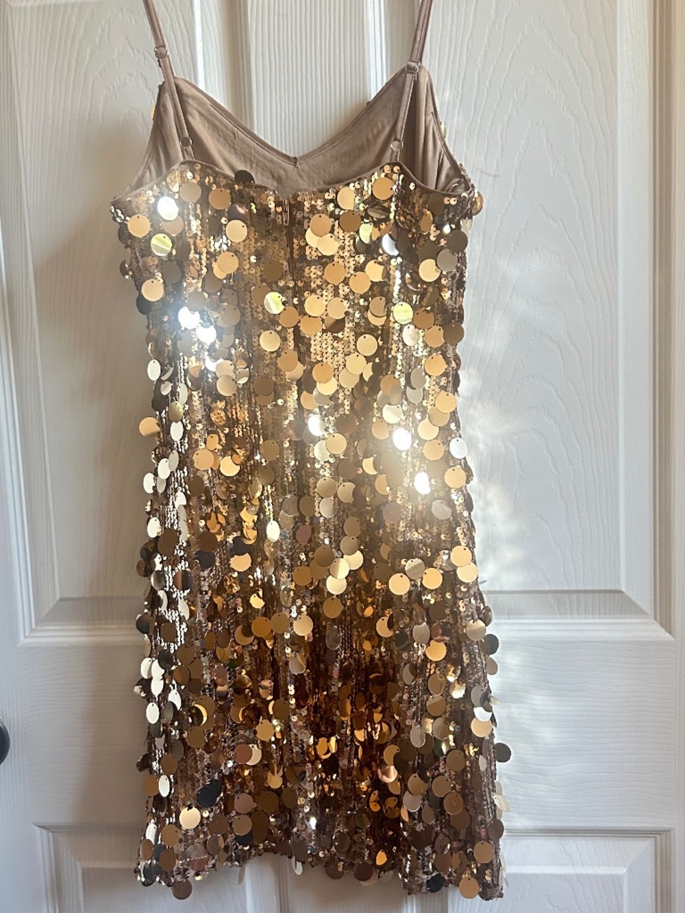 Gianni Bini Gold sequin mini dress - Picture 3 of 3